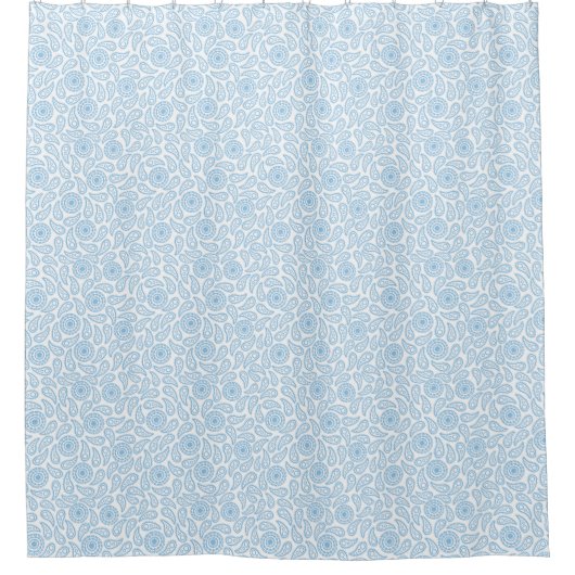 Shower Curtain-Paisley Print Douchegordijn (Voorkant)