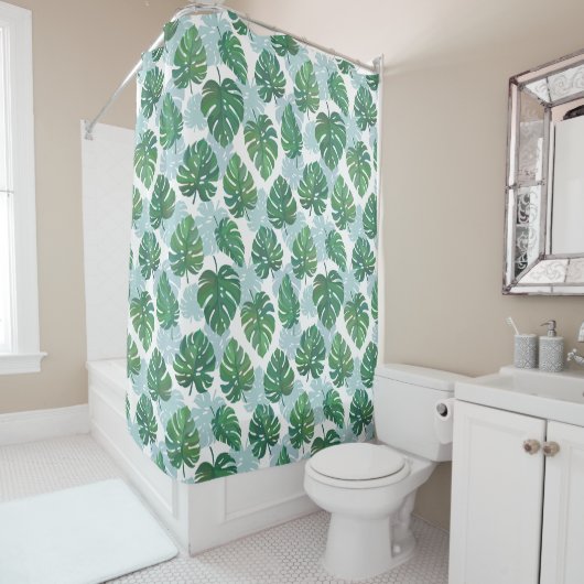 Shower Curtain - "Palm Leaves" Douchegordijn (In situ)