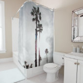 Shower Curtain - Palm Tree Silhouette Douchegordijn (In situ)