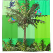 Shower Curtain, Palm Trees Douchegordijn (Voorkant)