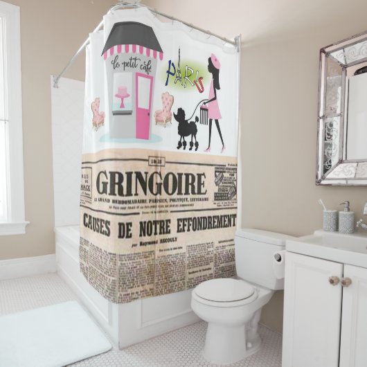 Shower Curtain Paris Douchegordijn (In situ)