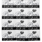 Shower Curtain Paris/la la France Douchegordijn (Voorkant)