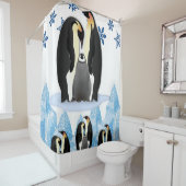Shower Curtain Penguin Douchegordijn (In situ)