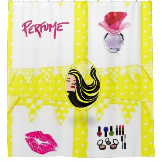 Shower Curtain Perfume Douchegordijn (Voorkant)