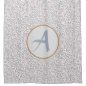 Shower Curtain PERSONALIZED INITIAAL William Morri Douchegordijn (Voorkant)