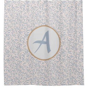 Shower Curtain PERSONALIZED INITIAAL William Morri Douchegordijn