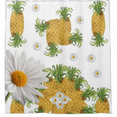 Shower Curtain Pineappel Douchegordijn (Voorkant)