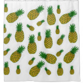 Shower Curtain Pineappel Douchegordijn (Voorkant)