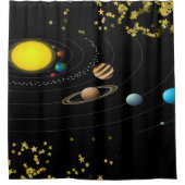 Shower Curtain Planets Douchegordijn (Voorkant)