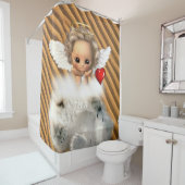 Shower Curtain Polar Beer Angel Douchegordijn (In situ)