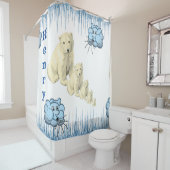 Shower Curtain Polar Beer Ice Burg Clouds Douchegordijn (In situ)