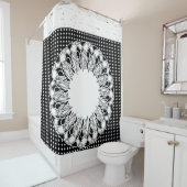 Shower Curtain Polkadot Douchegordijn (In situ)