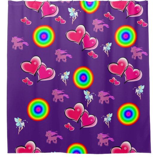 Shower Curtain-Pony airy Douchegordijn (Voorkant)