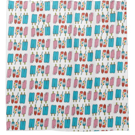 Shower Curtain Popsicles Douchegordijn (Voorkant)