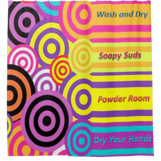 Shower Curtain Powder Room Douchegordijn (Voorkant)