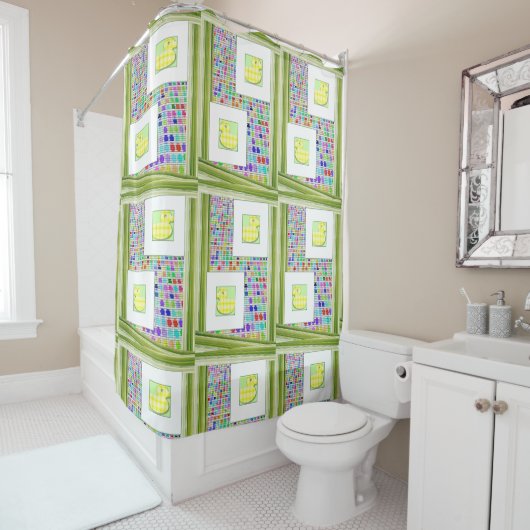 Shower Curtain Pset Douchegordijn (In situ)