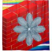 Shower Curtain Red Brick Douchegordijn (Voorkant)