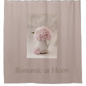Shower Curtain Romantic op hart met tekst Douchegordijn (Voorkant)