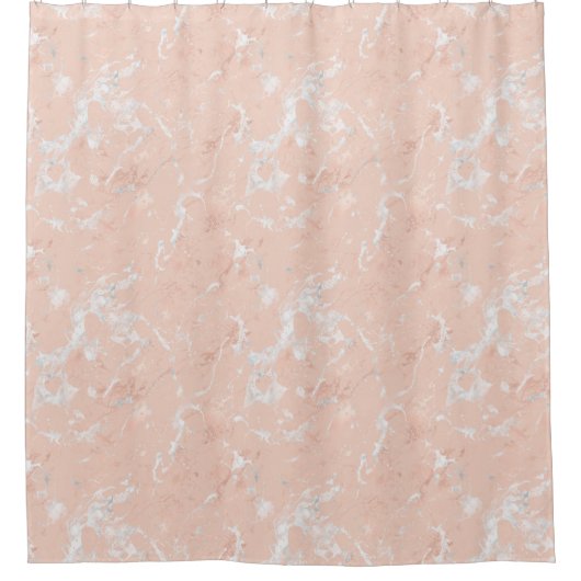 Shower Curtain - Rose Gold Marble Pattern Douchegordijn (Voorkant)
