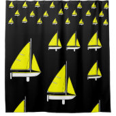 Shower Curtain Sailboat Douchegordijn (Voorkant)