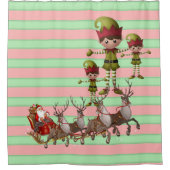 Shower Curtain Santa Douchegordijn (Voorkant)