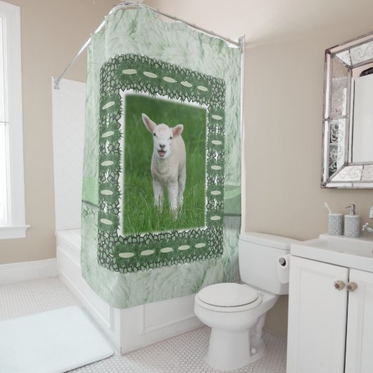 Shower Curtain Sheep Douchegordijn (In situ)