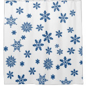 Shower Curtain Snowflakes Douchegordijn (Voorkant)