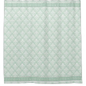 Shower Curtain - Soft Jade Damask Douchegordijn (Voorkant)