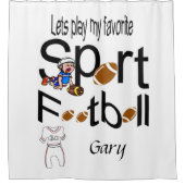 Shower Curtain Sports Football Douchegordijn (Voorkant)