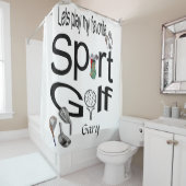 Shower Curtain Sports Golf Douchegordijn (In situ)