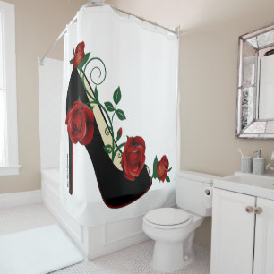 Shower Curtain - Stiletto-Roos Douchegordijn