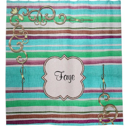 Shower Curtain Stripe Douchegordijn (Voorkant)