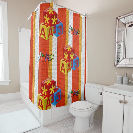 Shower Curtain Stripe Douchegordijn (In situ)