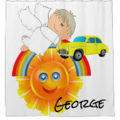 Shower Curtain Sun Angel-auto Douchegordijn (Voorkant)