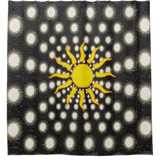 Shower Curtain Sun Douchegordijn (Voorkant)