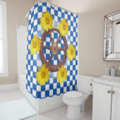 Shower Curtain, Sunflower, Anchor Douchegordijn (In situ)