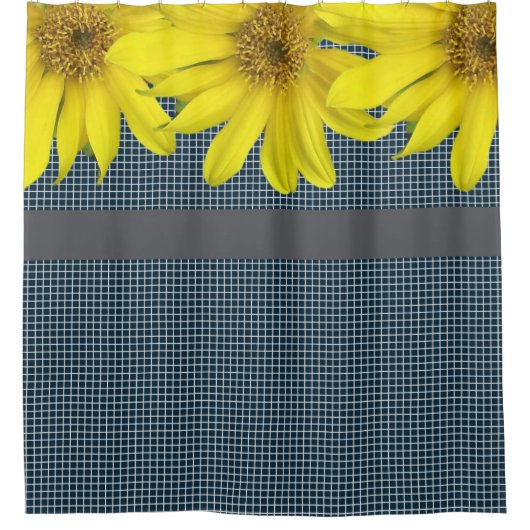 Shower Curtain Sunflower Douchegordijn (Voorkant)