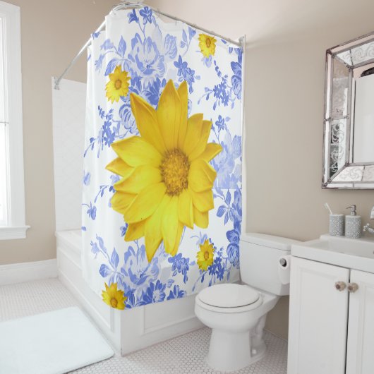 Shower Curtain Sunflower Douchegordijn (In situ)