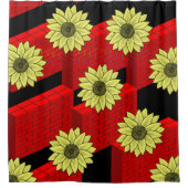 Shower Curtain Sunflower Douchegordijn (Voorkant)