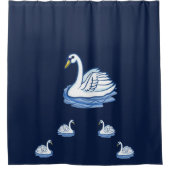 Shower Curtain Swan Douchegordijn (Voorkant)