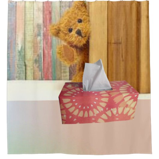 Shower Curtain Teddy Bear Douchegordijn (Voorkant)