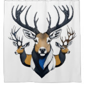 Shower curtain TEE 3 Deer graphic Douchegordijn (Voorkant)