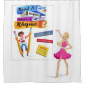 Shower Curtain Terug naar school Douchegordijn (Voorkant)