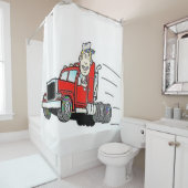 Shower Curtain Truck-driver Douchegordijn (In situ)