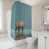 Shower Curtain van grizzly beer Douchegordijn (In situ)