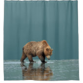 Shower Curtain van grizzly beer Douchegordijn (Voorkant)