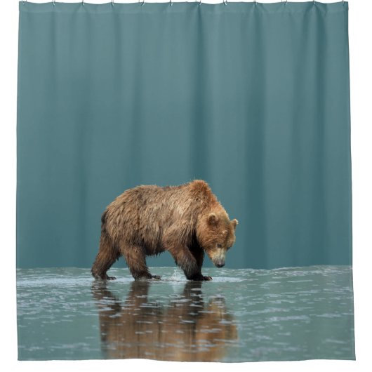 Shower Curtain van grizzly beer Douchegordijn (Voorkant)