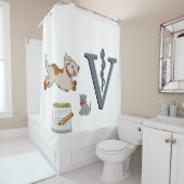 Shower Curtain Veterinarian Douchegordijn (In situ)
