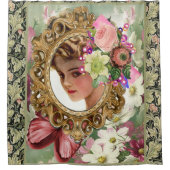 Shower Curtain Victoriaans Floral Douchegordijn (Voorkant)