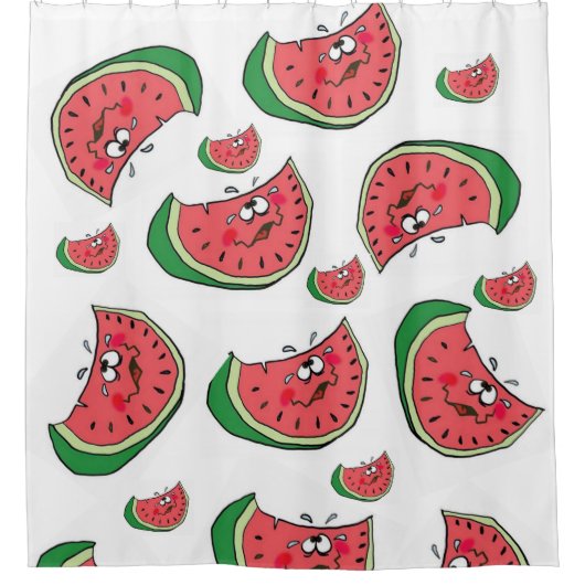 Shower Curtain Watermelon Douchegordijn (Voorkant)